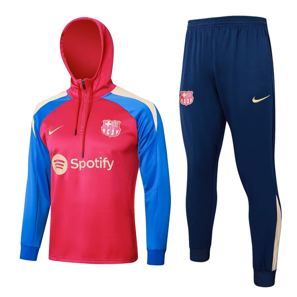 Sudadera Con Capucha Barcelona 2024-2025 Rojo Azul 3